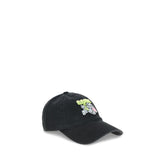 Ganni Black Cotton Cap (Baseball Hat)